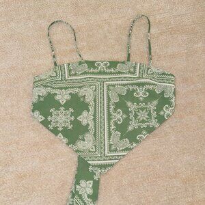 Princess Polly Green Bandana Top